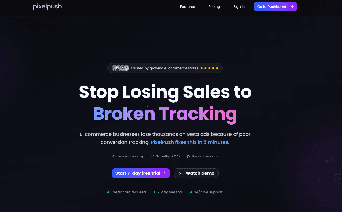 PixelPush - Server-Side Shopify Tracking